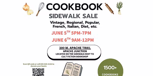 Cookbook Sidewalk Sale