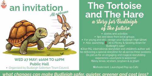 The Tortoise and The Hare 'a Story for Budleigh of the future'