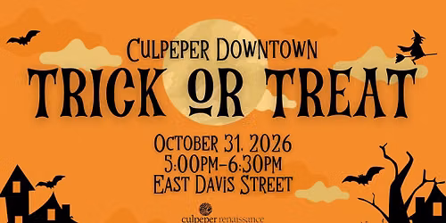 Culpeper Downtown Merchant Halloween Trick-or-Treating