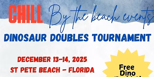 Florida Fall Dinosaur Beach Volleyball Doubles