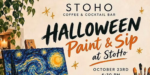 Halloween Paint and Sip at StoHo.