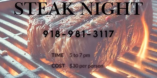 STEAK NIGHT FUNDRAISER