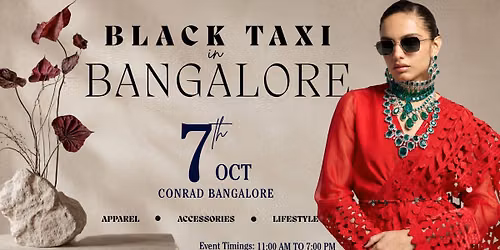 Black Taxi - Bangalore - October 2026 \u2728