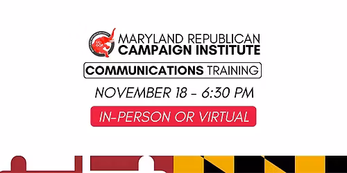 MDGOP Fall 2025 Training - Communications