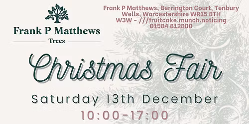 Frank P Matthew\u2019s Christmas Fair