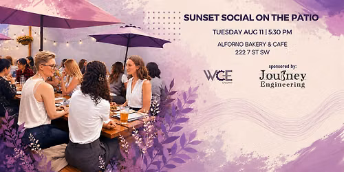 WCE Calgary Sunset Social on the Patio