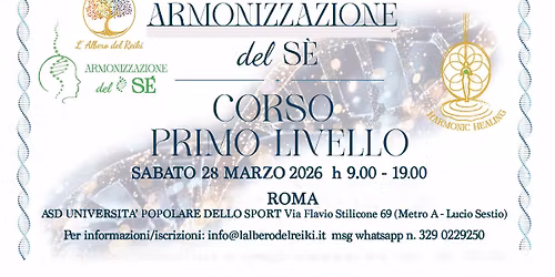 CORSO ARMONIZZAZIONE DEL SE'