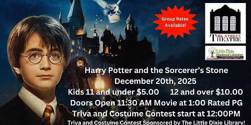 Saturday at the Movies: Harry Potter and the Sorcerer's Stone
