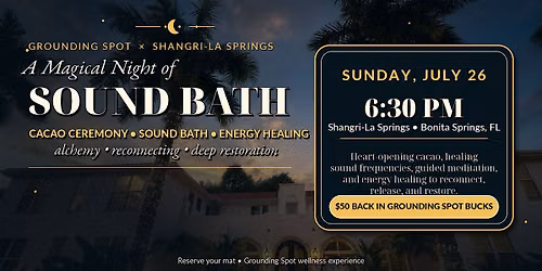 Sound Bath and Energy Healing at Shangri-La Springs Resort