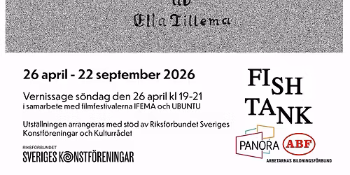 Vernissage f\u00f6r ELLA TILLEMAs utst\u00e4llning Plakatkonst, i samarbete med IFEMA & Ubuntu