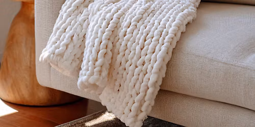 Finger Knitted Blanket