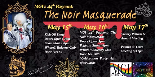 "The Noir Masquerade" MGI's 44th Pageant Weekend