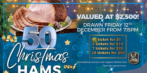 50 x Christmas Hams Raffle!