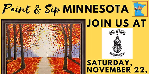 November 22 Paint & Sip at Rail Werks Brewing Depot