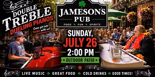 Double Treble Dueling Pianos @ Jameson's Pub Frankfort