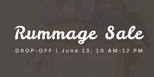 Rummage Drop-Off