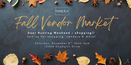 Deer Hunting Opener = SHOPPING WEEKEND!