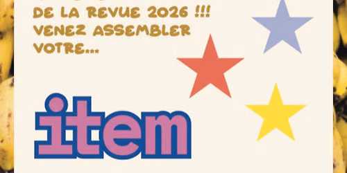 F\u00caTE DE LA RENTR\u00c9E ET LANCEMENT DE LA REVUE ITEM 2026
