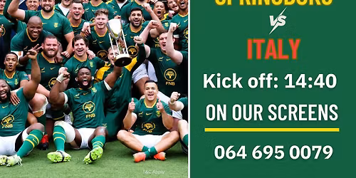 Springboks vs Italy RUBGY