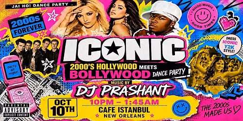 ICONIC Y2K: Hollywood x Bollywood Dance Party | DJ Prashant in New Orleans
