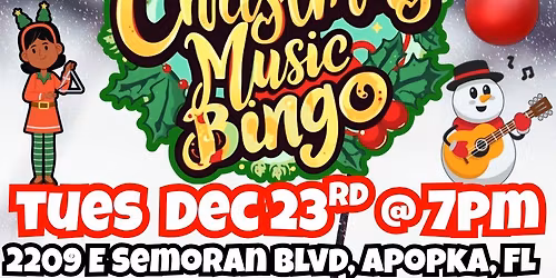 Christmas Music Bingo @ Gators Dockside Windermere