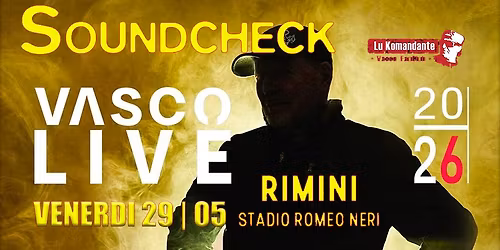 PULLMAN x "Soundcheck"  VASCO LIVE 2026 RIMINI