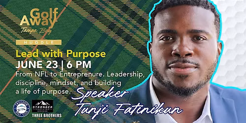 From NFL to CEO speaker (TJ) at Golf Away Huddle