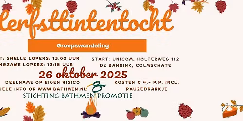 Herfsttintentocht (groepswandeling)