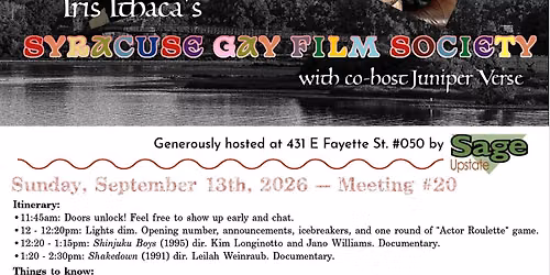 Syracuse Gay Film Society #20 - Shinjuku Boys (1995) \/ Shakedown (1991)