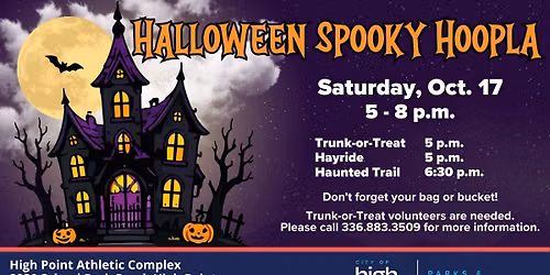 Halloween Spooky Hoopla at High Point Athletic Complex