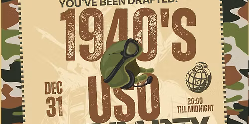 40\u2019s\/ USO NYE Party! Parker\u2019s Pub @VFW post 5408