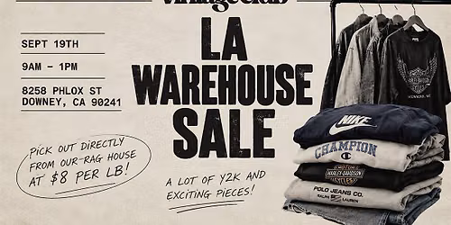 Vintage Club LA WAREHOUSE SALE