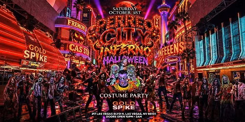 21+SATURDAY PERREO CITY HALLOWEEN OCT 31ST GOLD SPIKE FREE W\/RSVP