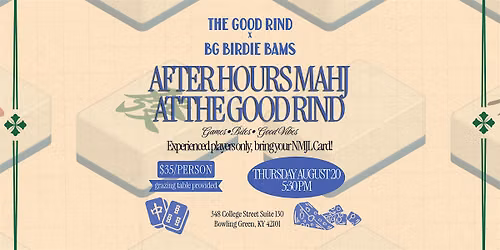 After Hours Mahj at The Good Rind