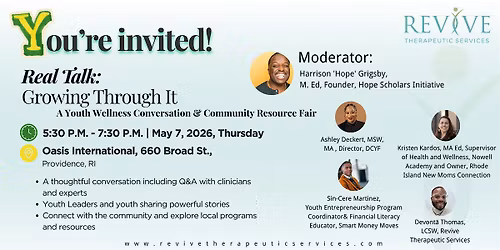 Growing Through It: A Youth Wellness Conversation & Resource Fair