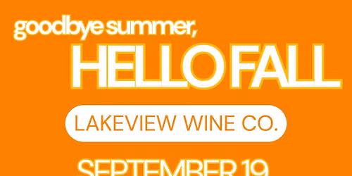 Goodbye Summer, Hello Fall Pop Up Market