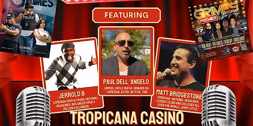AC Comedy Tropicana 1\/16.Grimes Actor Paul Dell\u2019angelo with Jerrold Benford