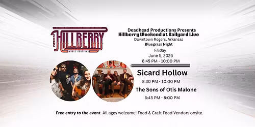 Hillberry presents Bluegrass Night at Railyard Live 2026