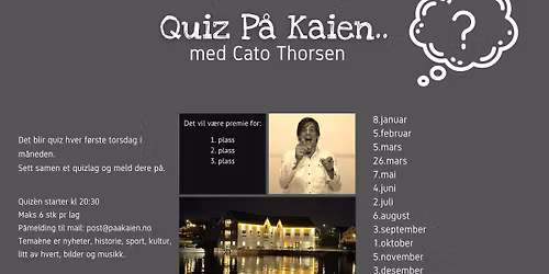 Quiz p\u00e5 P\u00e5 kaien med Cato 