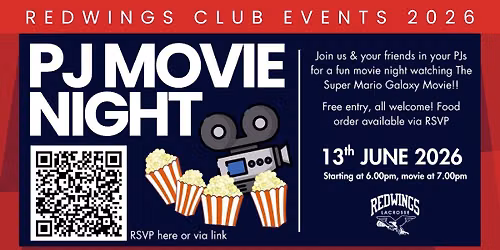 Redwings PJ Movie Night