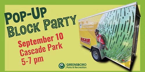 Pop-Up Party at the Park - Hester Park