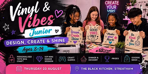 Vinyl & Vibes Junior: Design Your Own Tote Bag