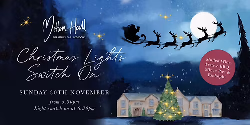 Christmas Light Switch On at Mitton Hall