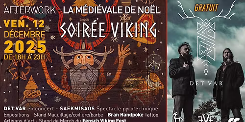 AFTERWORK \u2013 La M\u00e9di\u00e9vale de No\u00ebl | SOIR\u00c9E VIKING