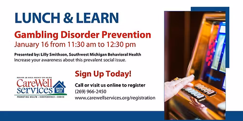 Lunch & Learn: Gambling Disorder Prevention