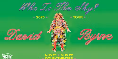 An Evening with David Byrne