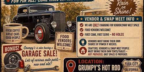 CARS, COFFEE, CRAFTS & SWAP MEET - Mother's Day Weekend!