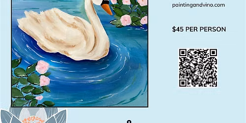 Swan Dream Paint and Sip at The Tea House
