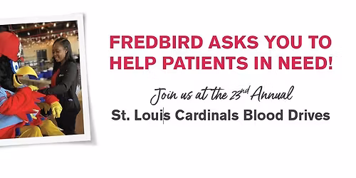 St. Louis Cardinals Blood Drive with the American Red Cross