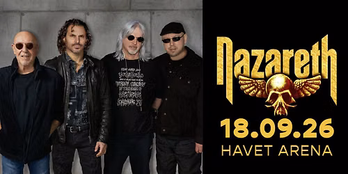 (F\u00e5 billetter!) Nazareth + support: Kristoffer S\u00f8rensen Trio